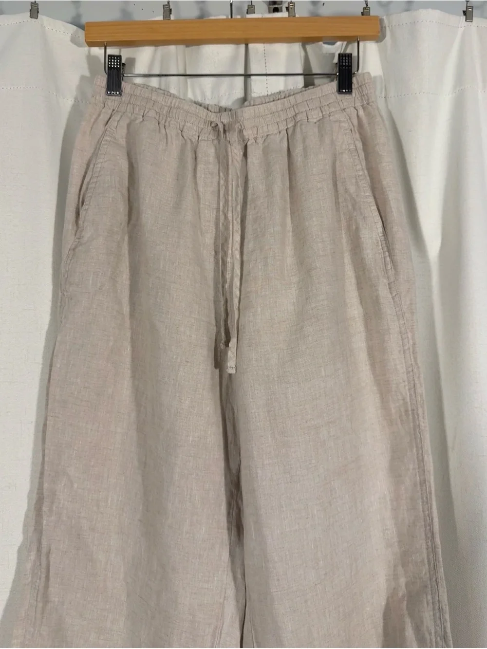 Banana Republic Oatmeal Linen Pants